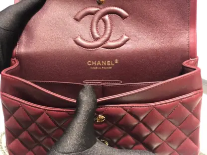 REPLICA CHANEL CLASSIC 11.12 HANDBAG MEDIUM Burgundy #4048 - Image 2