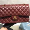 REPLICA CHANEL CLASSIC 11.12 HANDBAG MEDIUM Burgundy #4048
