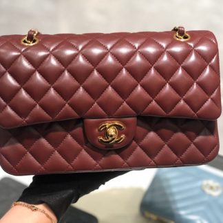 REPLICA CHANEL CLASSIC 11.12 HANDBAG MEDIUM Burgundy #4048