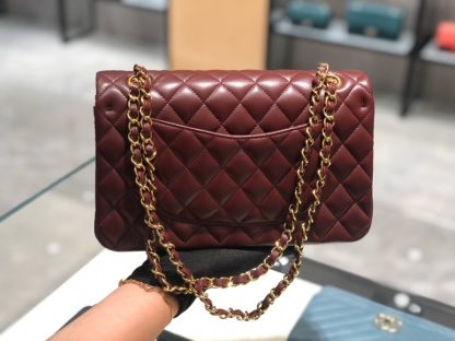 REPLICA CHANEL CLASSIC 11.12 HANDBAG MEDIUM Burgundy #4048 - Image 5