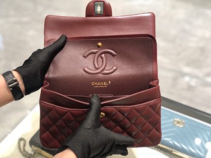 REPLICA CHANEL CLASSIC 11.12 HANDBAG MEDIUM Burgundy #4048 - Image 3