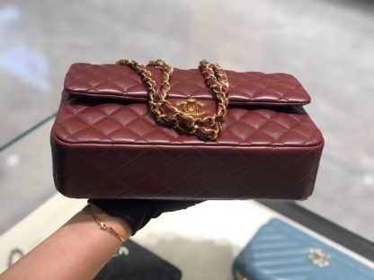 REPLICA CHANEL CLASSIC 11.12 HANDBAG MEDIUM Burgundy #4048 - Image 6