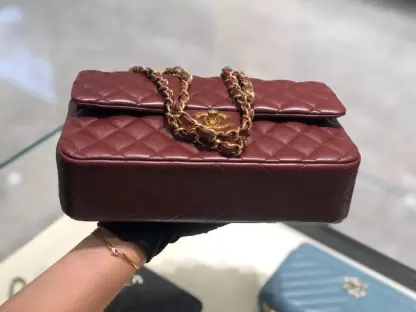 REPLICA CHANEL CLASSIC 11.12 HANDBAG MEDIUM Burgundy #4048 - Image 6