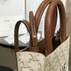 REPLICA CELINE MINI VERTICAL CABAS IN TRIOMPHE CANVAS AND CALFSKIN WITH CELINE PRINT 194372 WHITE #3965 - Image 6