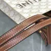 REPLICA CELINE MINI VERTICAL CABAS IN TRIOMPHE CANVAS AND CALFSKIN WITH CELINE PRINT 194372 WHITE #3965 - Image 2