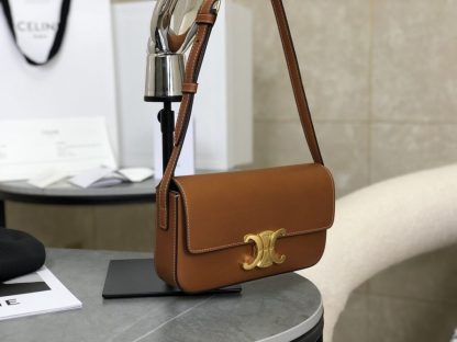 REPLICA CELINE SHOULDER BAG CLAUDE IN NATURAL CALFSKIN TAN #3952 - Image 18