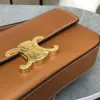 REPLICA CELINE SHOULDER BAG CLAUDE IN NATURAL CALFSKIN TAN #3952 - Image 5