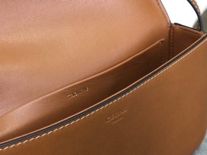 REPLICA CELINE SHOULDER BAG CLAUDE IN NATURAL CALFSKIN TAN #3952 - Image 7