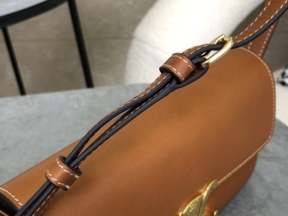 REPLICA CELINE SHOULDER BAG CLAUDE IN NATURAL CALFSKIN TAN #3952 - Image 3