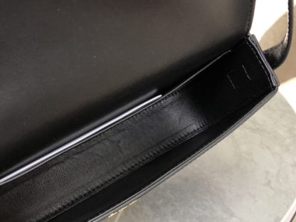 REPLICA CELINE SHOULDER BAG CLAUDE IN SHINY CALFSKIN BLACK #3951 - Image 13