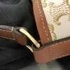 REPLICA CELINE SMALL BUCKET IN TRIOMPHE CANVAS AND CALFSKIN 191442 WHITE #3963 - Image 17