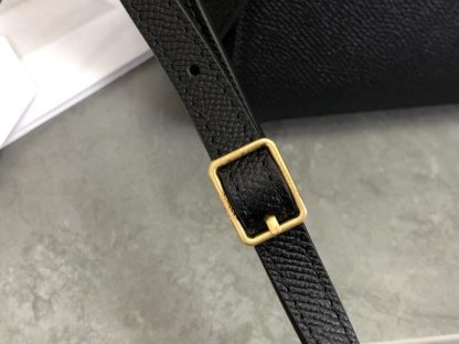REPLICA CELINE NANO BELT BAG IN GRAINED CALFSKIN BLACK #3931 - Image 4