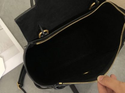 REPLICA CELINE NANO BELT BAG IN GRAINED CALFSKIN BLACK #3931 - Image 3
