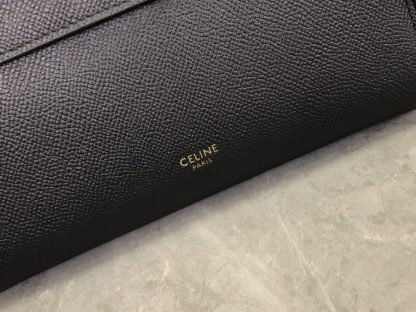 REPLICA CELINE NANO BELT BAG IN GRAINED CALFSKIN BLACK #3931 - Image 5