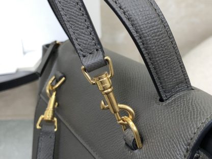 REPLICA CELINE NANO BELT BAG IN GRAINED CALFSKIN GREY #3929 - Image 17