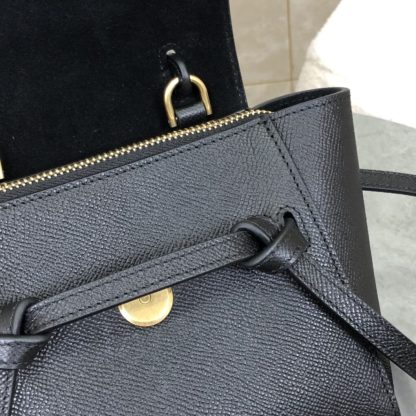 REPLICA CELINE PICO BELT BAG IN GRAINED CALFSKIN BLACK #3934 - Image 11