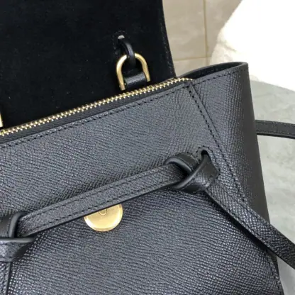 REPLICA CELINE PICO BELT BAG IN GRAINED CALFSKIN BLACK #3934 - Image 11