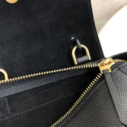 REPLICA CELINE PICO BELT BAG IN GRAINED CALFSKIN BLACK #3934 - Image 12