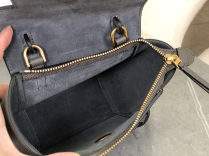 REPLICA CELINE PICO BELT BAG IN GRAINED CALFSKIN GREY #3933 - Image 8