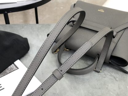 REPLICA CELINE PICO BELT BAG IN GRAINED CALFSKIN GREY #3933 - Image 2