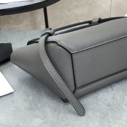 REPLICA CELINE PICO BELT BAG IN GRAINED CALFSKIN GREY #3933 - Image 6