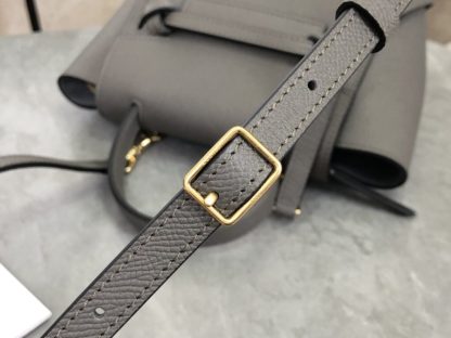 REPLICA CELINE PICO BELT BAG IN GRAINED CALFSKIN GREY #3933 - Image 7