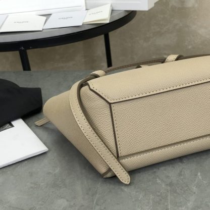 REPLICA CELINE PICO BELT BAG IN GRAINED CALFSKIN LIGHT TAUPE #3932 - Image 14