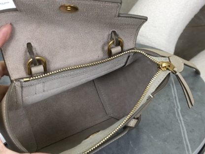 REPLICA CELINE PICO BELT BAG IN GRAINED CALFSKIN LIGHT TAUPE #3932 - Image 8