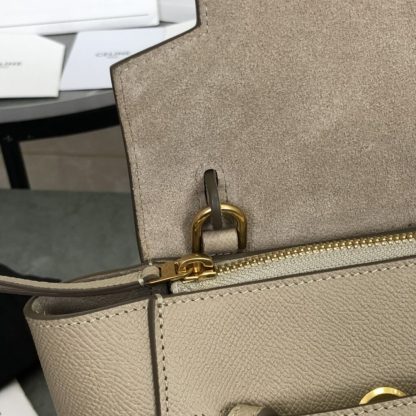 REPLICA CELINE PICO BELT BAG IN GRAINED CALFSKIN LIGHT TAUPE #3932 - Image 4