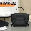 REPLICA CELINE PICO BELT BAG IN GRAINED CALFSKIN BLACK #3934