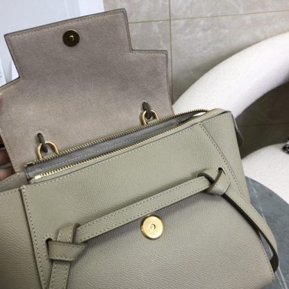 REPLICA CELINE NANO BELT BAG IN GRAINED CALFSKIN LIGHT TAUPE #3930 - Image 5