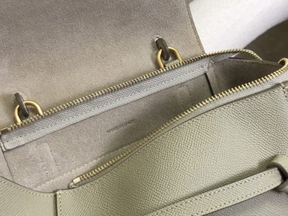 REPLICA CELINE NANO BELT BAG IN GRAINED CALFSKIN LIGHT TAUPE #3930 - Image 9