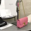 REPLICA CELINE CHAIN SHOULDER BAG CLAUDE IN SHINY CALFSKIN PINK #3937 - Image 14