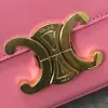 REPLICA CELINE CHAIN SHOULDER BAG CLAUDE IN SHINY CALFSKIN PINK #3937 - Image 15