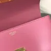 REPLICA CELINE CHAIN SHOULDER BAG CLAUDE IN SHINY CALFSKIN PINK #3937 - Image 3