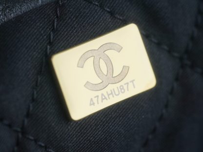 REPLICA CHANEL 22 SMALL HANDBAG CALFSKIN BLACK 2025 #4045 - Image 11