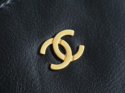 REPLICA CHANEL 22 SMALL HANDBAG CALFSKIN BLACK 2025 #4045 - Image 9