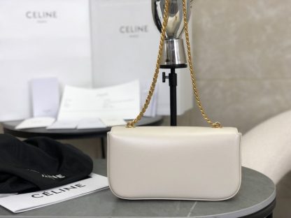 REPLICA CELINE CHAIN SHOULDER BAG CLAUDE IN SHINY CALFSKIN #3941 - Image 11