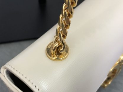 REPLICA CELINE CHAIN SHOULDER BAG CLAUDE IN SHINY CALFSKIN #3941 - Image 5