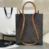 REPLICA CELINE SMALL CABAS VERTICAL IN TRIOMPHE CANVAS AND CALFSKIN 191542 TAN #3968 - Image 12