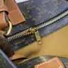 REPLICA CELINE SMALL CABAS VERTICAL IN TRIOMPHE CANVAS AND CALFSKIN 191542 TAN #3968 - Image 13