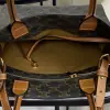 REPLICA CELINE SMALL CABAS VERTICAL IN TRIOMPHE CANVAS AND CALFSKIN 191542 TAN #3968 - Image 7