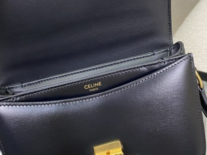 REPLICA CELINE BESACE CLEA IN SHINY CALFSKIN BLACK #3947 - Image 9