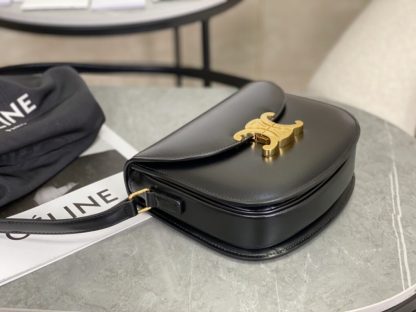 REPLICA CELINE BESACE CLEA IN SHINY CALFSKIN BLACK #3947 - Image 10