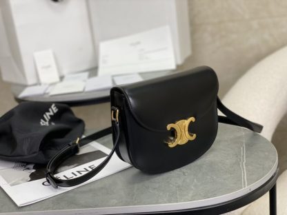 REPLICA CELINE BESACE CLEA IN SHINY CALFSKIN BLACK #3947 - Image 14