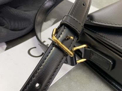 REPLICA CELINE BESACE CLEA IN SHINY CALFSKIN BLACK #3947 - Image 4
