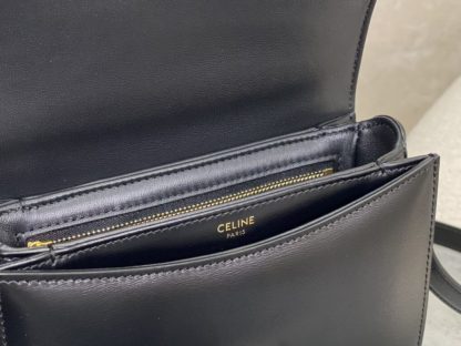 REPLICA CELINE BESACE CLEA IN SHINY CALFSKIN BLACK #3947 - Image 2