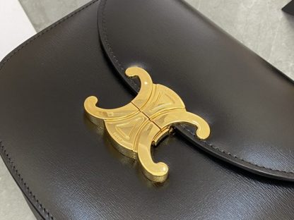 REPLICA CELINE BESACE CLEA IN SHINY CALFSKIN BLACK #3947 - Image 5
