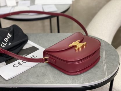REPLICA CELINE BESACE CLEA IN SHINY CALFSKIN RED #3948 - Image 13