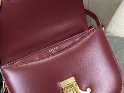 REPLICA CELINE BESACE CLEA IN SHINY CALFSKIN RED #3948 - Image 4